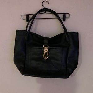 Dooney Bourke Logo Lock Tote